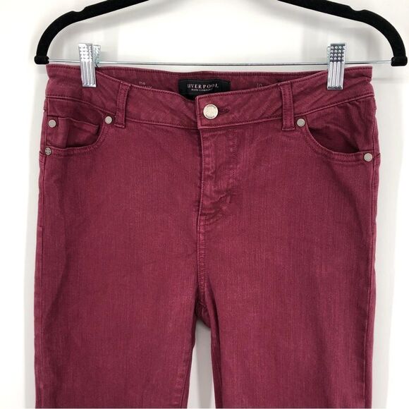 Liverpool Jeans Womens 10 The Skinny in Burnt Red - Picture 3 of 9